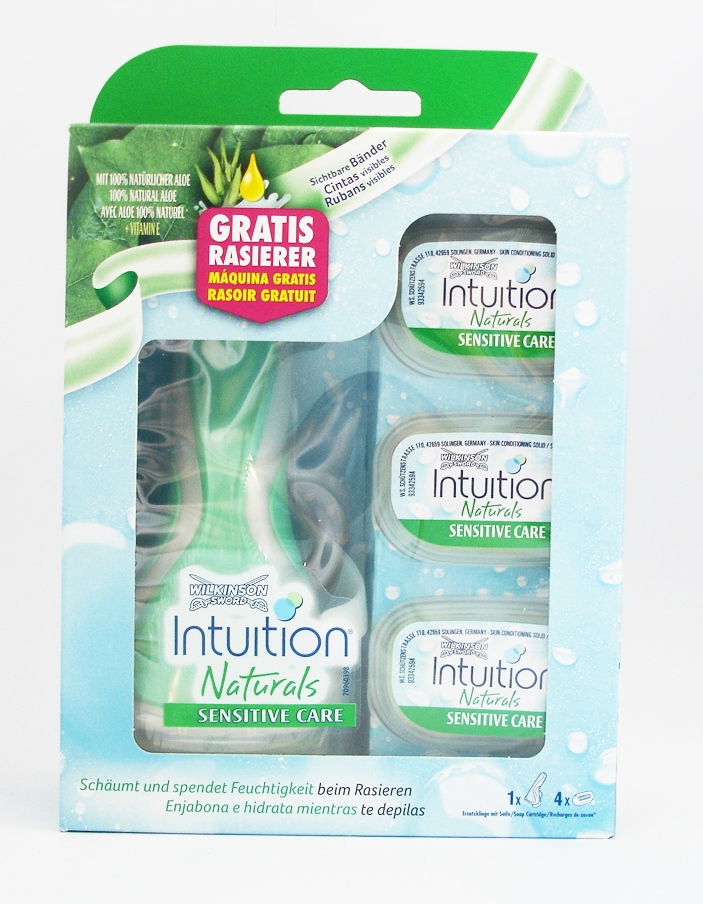 Dagaanbieding - Wilkinson Sword Combi Intuition Naturals Sensitive Systeem + 3 mesjes dagelijkse aanbiedingen