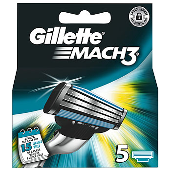 Dagaanbieding - Gillette Mach3 Scheermesjes 5 Stuks dagelijkse aanbiedingen
