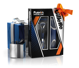 Dagaanbieding - Gillette Cadeauset Fusion Proglide + Travelbox dagelijkse aanbiedingen