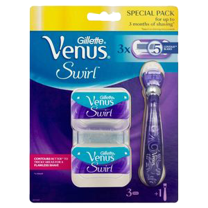 Dagaanbieding - Gillette Venus Swirl Apparaat + 3 mesjes dagelijkse aanbiedingen