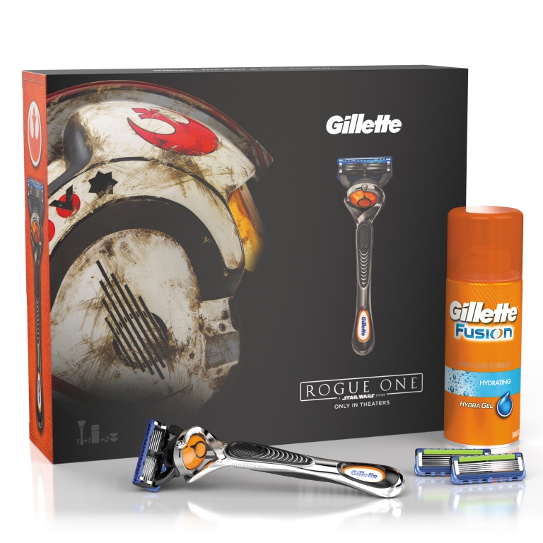 Dagaanbieding - Gillette Cadeauset Fusion Proglide Apparaat + Gel StarWars dagelijkse koopjes