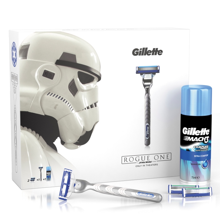 Dagaanbieding - Gillette Cadeauset Mach3 Apparaat + Gel StarWars dagelijkse aanbiedingen