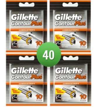 Dagaanbieding - Gillette Combi Scheermesjes Contour Plus 40 mesjes dagelijkse aanbiedingen