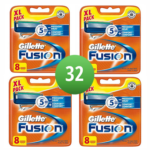 Dagaanbieding - Gillette Combi Scheermesjes Fusion 32 mesjes dagelijkse aanbiedingen