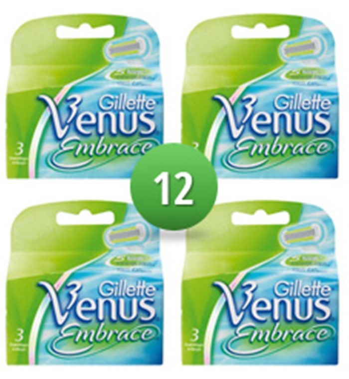 Dagaanbieding - Gillette Combi Scheermesjes Venus Embrace 12 mesjes dagelijkse aanbiedingen