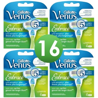 Dagaanbieding - Gillette Combi Venus Embrace 16 mesjes 4x4 dagelijkse koopjes