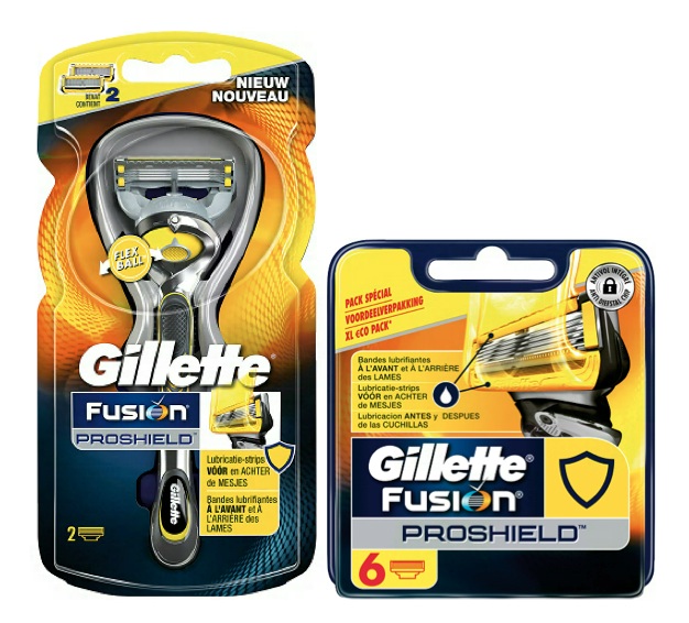 Dagaanbieding - Gillette Fusion ProShield Combi Houder incl 8 mesjes dagelijkse aanbiedingen
