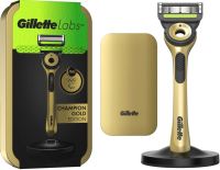 Gillette Labs Gold scheersysteem met reisetui en magnetisch dock 
