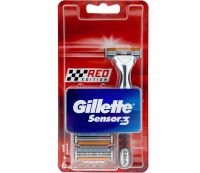 Gillette Sensor3 Scheersysteem incl 6 mesjes Red Edition