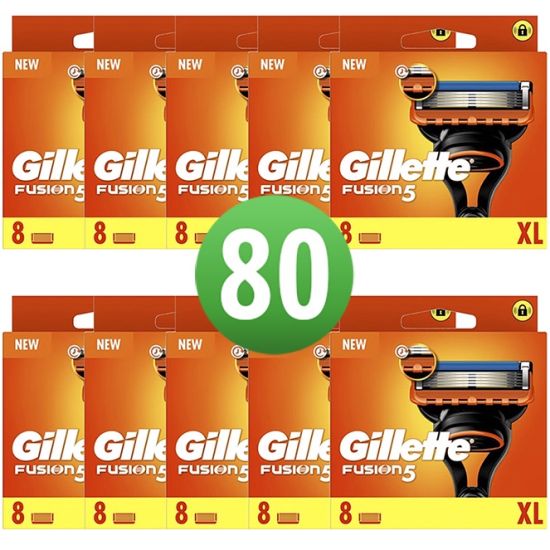 Gillette Fusion5 Scheermesjes 80 Stuks Nieuw