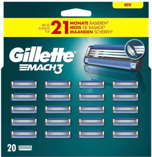 Gillette Mach3 20 scheermesjes