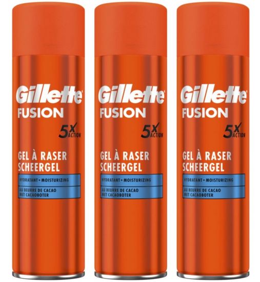 Gillette Combi Fusion5 Scheergel 3x200ml