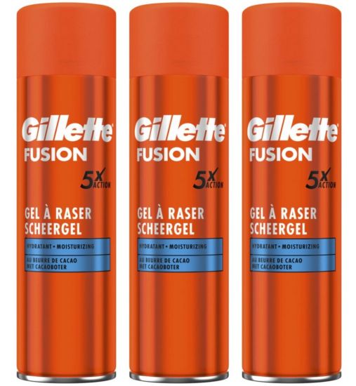 Gillette Combi Fusion5 Scheergel 3x200ml