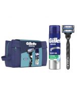 Gillette Mach3 Cadeauset Toilettas Systeem incl 2 mesjes + scheergel