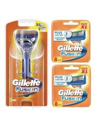 Gillette Combi Fusion Houder incl 18 Mesjes