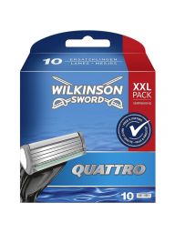 Wilkinson Sword Quattro Scheermesjes 10 Stuks XXL Verpakking