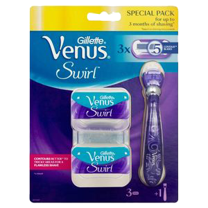 Gillette Venus Swirl Apparaat + 3 mesjes