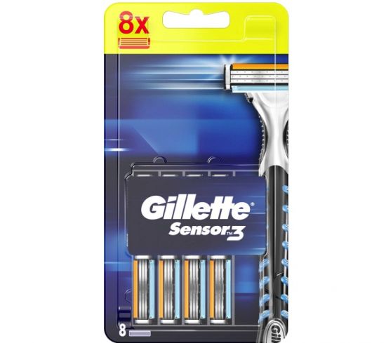 Gillette Sensor3 8 Scheermesjes