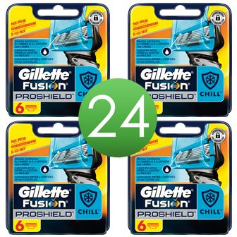 Gillette Fusion ProShield Chill Mesjes 24 stuks