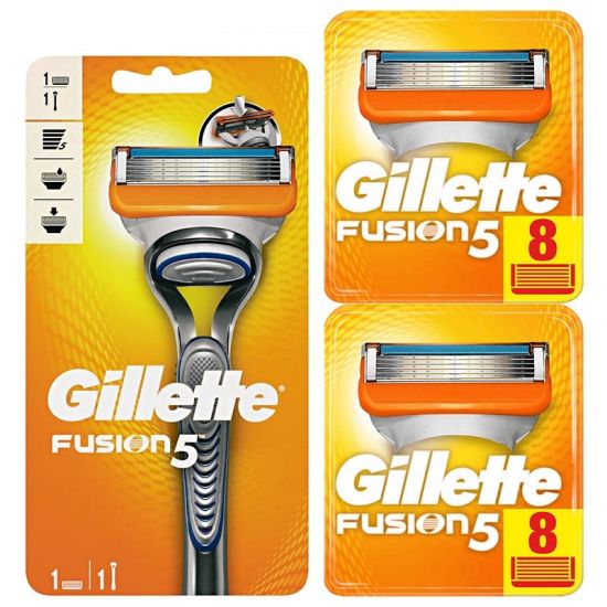 Gillette Combi Fusion5 Houder incl 17 Mesjes