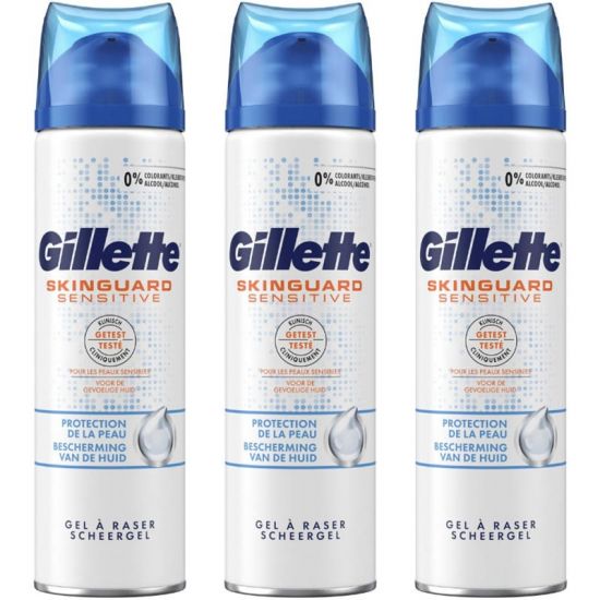 Gillette Combi SkinGuard Sensitive Scheergel 3x 200ml