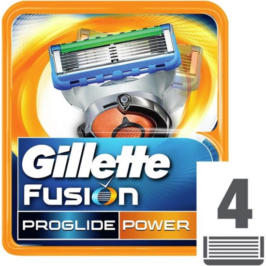 Gillette Fusion Proglide Power Scheermesjes 4 stuks