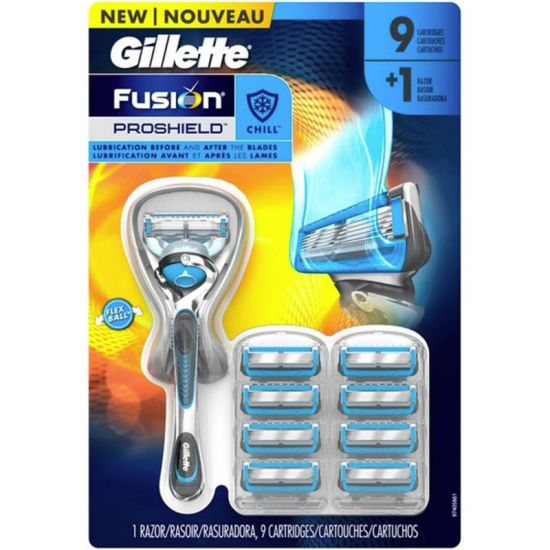 Gillette Fusion ProShield CHILL Flexball Scheersysteem Incl 9 Mesjes