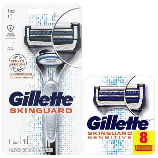 Gillette SkinGuard Sensitive Houder incl 9 mesjes