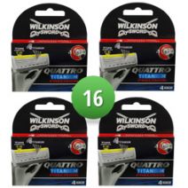 Wilkinson Sword Combi Scheermesjes Quattro Titanium Precision 16 mesjes