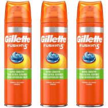 Gillette Combi Fusion5 Ultra Sensitive Scheergel 3x200ml