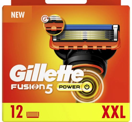 Gillette Fusion5 Power Scheermesjes 12 Stuks