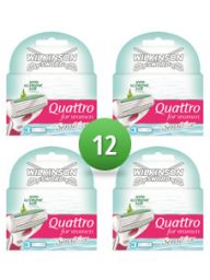 Wilkinson Sword Combi Quattro For Women Sensitive 12 scheermesjes