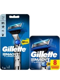 Gillette Combi Mach3 Turbo 3D Scheersysteem incl 9 Mesjes