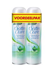 Gillette Venus Satin Care Scheergel Gevoelige Huid 2x200ml