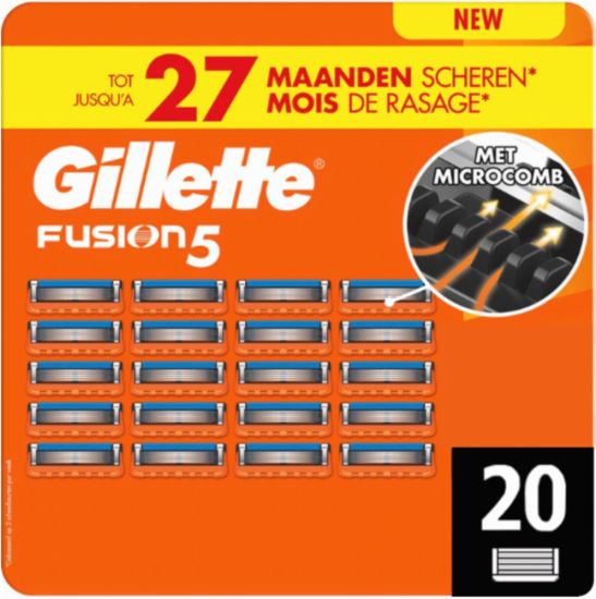 Gillette Fusion5 Scheermesjes 20 Stuks