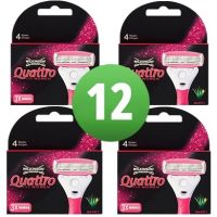 Wilkinson Sword 12 Quattro For Women 12 Scheermesjes 