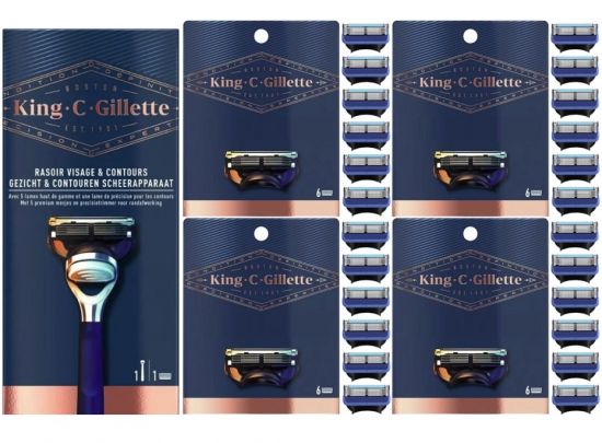 King C. Gillette Houder Incl 25 Fusion mesjes