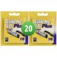 Gillette G2 Plus Scheermesjes 20st