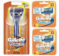 Gillette Combi Fusion Houder incl 18 Mesjes