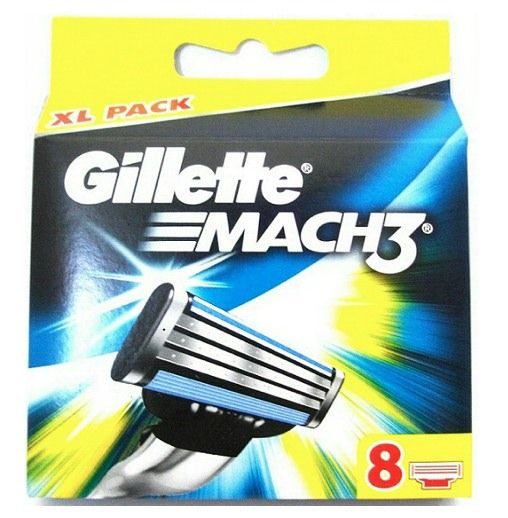 Gillette Mach3 Scheermesjes 8 Stuks XL