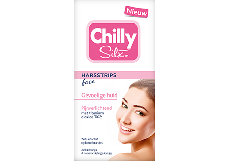 Chilly Silx Harsstrips Gezicht 20st Gevoelige huid