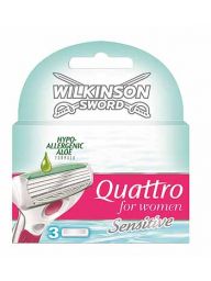 Wilkinson Quattro For Women Mesjes Sensitive 3 stuks