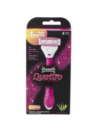 Wilkinson Quattro For Women Houder Pink incl 2 mesjes