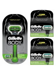 Gillette Combi Body Houder incl 9 mesjes