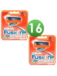 Gillette Combi Scheermesjes Fusion Power 16 stuks = 2 x 8 mesjes