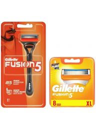 Gillette Combi Fusion5 Houder incl 9 Mesjes