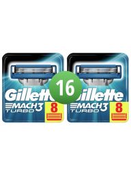 Gillette Combi Scheermesjes Mach3 Turbo 16 mesjes 2x8