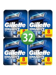 Gillette Mach3 Turbo 3D Mesjes 32 Stuks