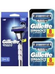 Gillette Combi Mach3 Turbo 3D Scheersysteem incl 18 Mesjes