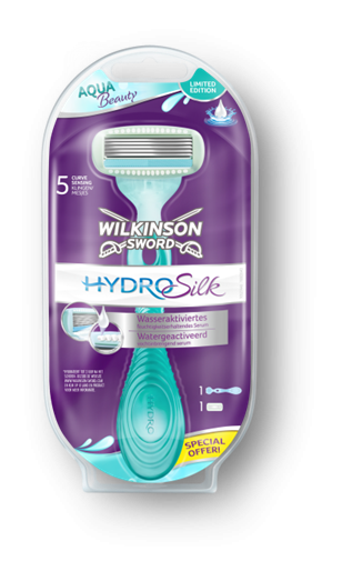 Wilkinson Hydro Silk Apparaat + 1 Mesje Aqua Love